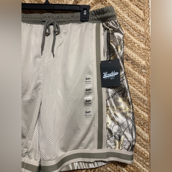 Brooklyn Cloth Camo Paneled Mesh Shorts,Comfort Fit,Men's Size L,NWT - Picture 2 of 13